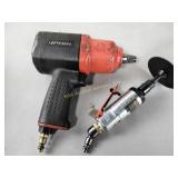 Tools, air tool, 1/4 many die grinder, earthquake
