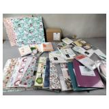 Misc card making supplies including paper stock