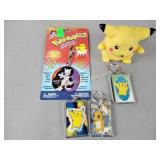 Pokémon, Mewtwo clip on chain, (3) keychains,