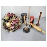 Coca-Cola soda machine bank, lantern, artificial