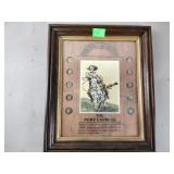 ccxxxxThe pony express Mercury dime framed picture