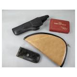 Holster, hand gun sleeve, gun cleaning kit