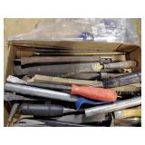 Tools, chisels, files, pry bars and more