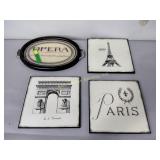 French opera sign, three French-themed particle