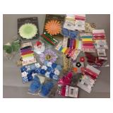 Misc paper, wood and silk appliqués