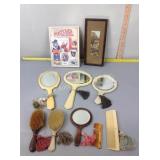 Misc vintage-style hair grooming tools, 1999