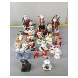 Misc Christmas-themed ceramic figurines