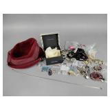 Costume jewelry incl. 2 sterling pcs