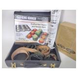 Leather belts, bicentennial buckle, Sunjoe