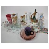 Vases, Beam decanter, chipped pink depression