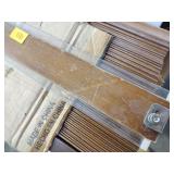 Wood blinds, bookcase tops (2)