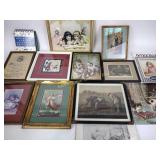 Framed art, prints, religious faith based,