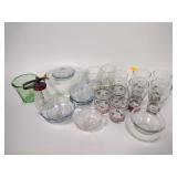 Glassware, variety, Christmas themed, fire king,