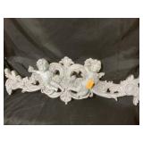 Decorative cherub ball hanging, some chips and