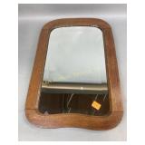 Oak Victorian dresser mirror item is in great