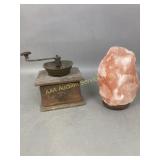 Vintage coffee grinder Pittsburgh wooden grinding