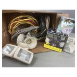 Outdoor Security Lighting Including Housing, Wire