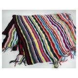 Handmade Knitted Two-Sided Blanket 7x6