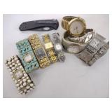 Watches, pocket knife, southwest style men