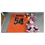 Jersey, Disney plush, Minnie mouse, Chicago Bears