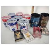 Misc Items - 7 NASA Glasses, 2 Duck Dynasty