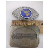 Two Belt Buckles - WV Football, Tri-State