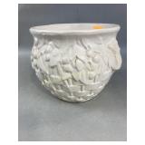 McCoy jardiniere - unmarked, crazing throughout