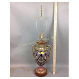 Antique Italian Majolica double handled vase