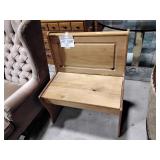 Bench, wood, 29 x 19 x 34, some wear / marking on