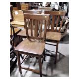 Bar stools, 24in to seat,  some scratches,  wear