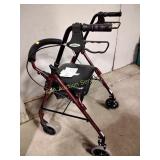 Drive walker with seat