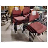 Stack chairs, stains, wear