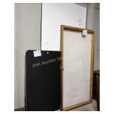 Large display case, dry erase board, message