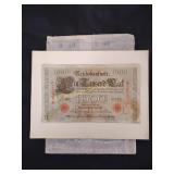 1910 German 1000 mark note