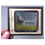 Harley Davidson Parcel Cars Magic Lantern slide -