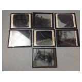 (7) Assorted Magic Lantern slides incl. Black