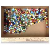 Vintage glass & clay marbles