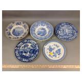 Early Staffordshire blue & white transferware