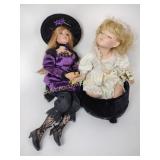 (2) porcelain dolls