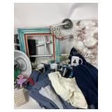 Drapes, vintage handcrafted blanket,