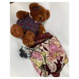 Teddy bear, bedspread, camera KONEX MX- V optical