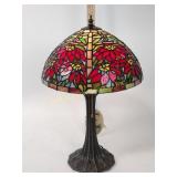 Meyda Tiffany poinsettia table lamp