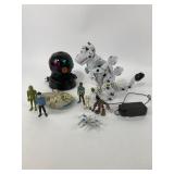 Star Wars action figures, broken light ball