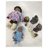 African American dolls, nativity set