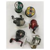 Fishing reels, fishing line, Shakespeare SC