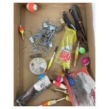Fishing tackle, weights bobbers pliers Lure