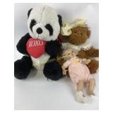 Doll, teddy bear, panda bear