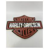Harley Davidson wooden sign measuring