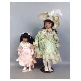 (2) porcelain dolls by show stoppers and