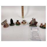 Animal figurines, Bob younger memorial 1999 tree